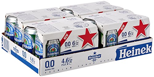 Heineken 0.0 Alcohol Free Beer Cans, 24 x 330 ml