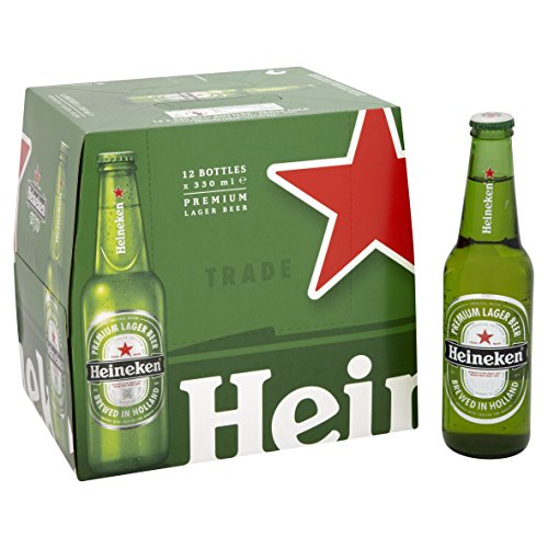 Heineken Premium Lager Beer Bottle, 12 x 330ml