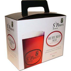 St Peters Brewery Homebrew Ruby Red Ale Beer Kit makes 40 pints