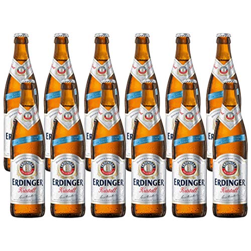 Erdinger Weissbrau Kristall Case of 12 German Craft Beer – ABV: 5.3% (500ml)