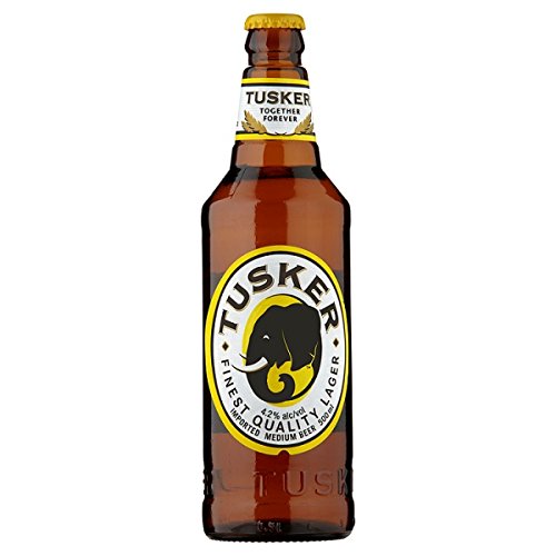 Tusker Imported Medium Beer (24 x 500ml Bottles)
