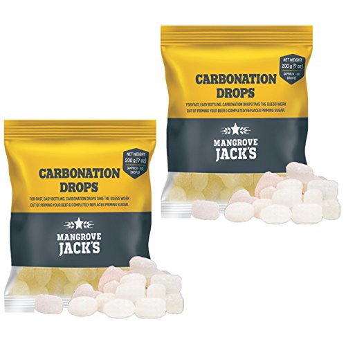 2x Mangrove Jacks Carbonation Drops 60 200g Sugar Tablets for priming beer