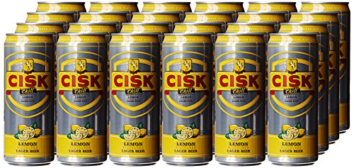 CISK Chill Lemon Sleek Beer Cans, 24 x 330 ml