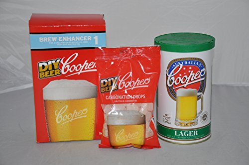 Coopers Lager Refill Home Brew Kit (Concentrate + Enhancer + Drops)