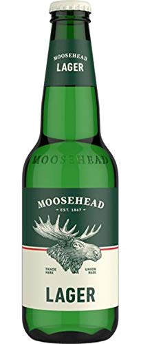Moosehead Lager Canadian Beer Set Glass Bottles 350ml (5% ABV)