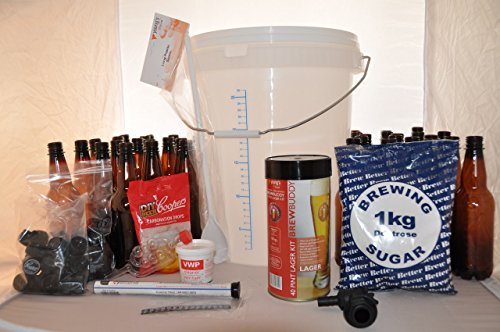 Quality Home Brew Starter kit with Youngs ‘Brew Buddy’ Lager + Guide