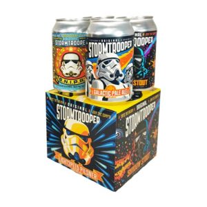 Stormtrooper Original Space Craft Beer 4 can mixed pack – a great fridge filler for the sci fi fan in your life