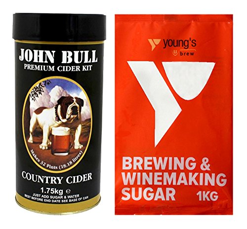 Young’s 40 Pint John Bull Premium Country Cider Kit + 1kg Brewing Sugar