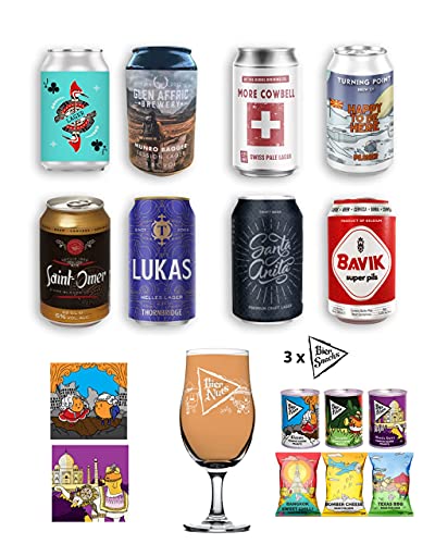 The Ultimate Craft Lager Mixed Brewery Beer Box V2: Featuring 8 Craft Lagers from 8 breweries across Europe, 3 Bier…